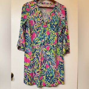 Lilly Pulitzer Colorful Abstract Print Dress size M